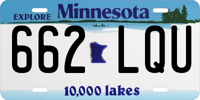 MN license plate 662LQU