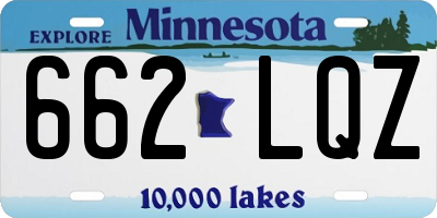 MN license plate 662LQZ
