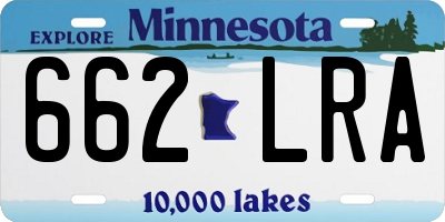 MN license plate 662LRA