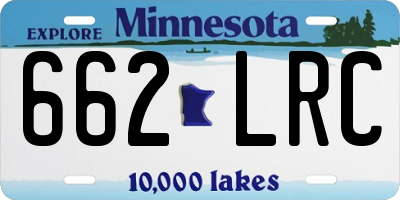 MN license plate 662LRC