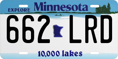 MN license plate 662LRD