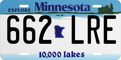 MN license plate 662LRE