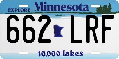 MN license plate 662LRF