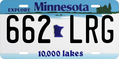 MN license plate 662LRG