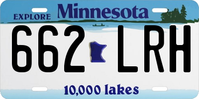 MN license plate 662LRH