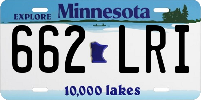 MN license plate 662LRI