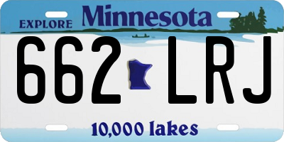 MN license plate 662LRJ