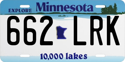 MN license plate 662LRK