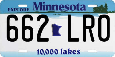 MN license plate 662LRO