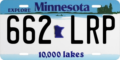 MN license plate 662LRP