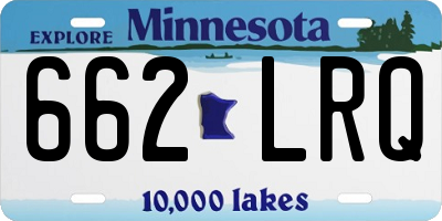 MN license plate 662LRQ
