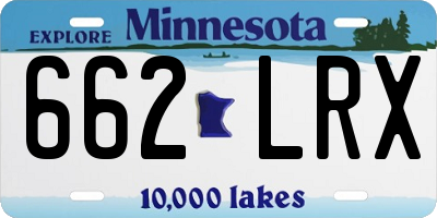 MN license plate 662LRX