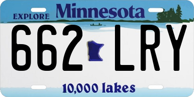MN license plate 662LRY