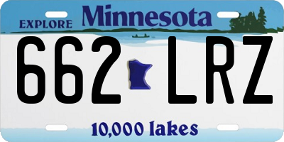 MN license plate 662LRZ