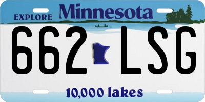 MN license plate 662LSG