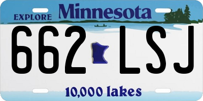 MN license plate 662LSJ