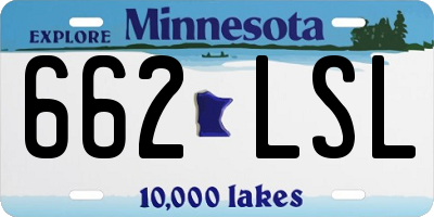 MN license plate 662LSL