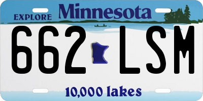 MN license plate 662LSM