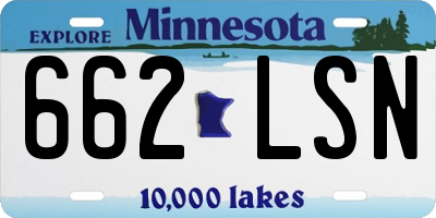 MN license plate 662LSN