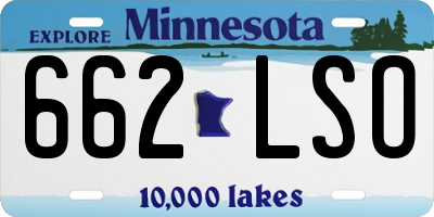 MN license plate 662LSO