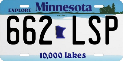 MN license plate 662LSP