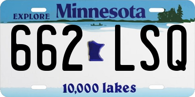 MN license plate 662LSQ