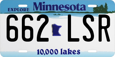 MN license plate 662LSR