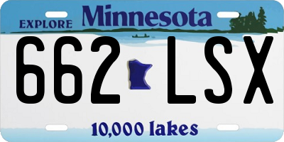 MN license plate 662LSX