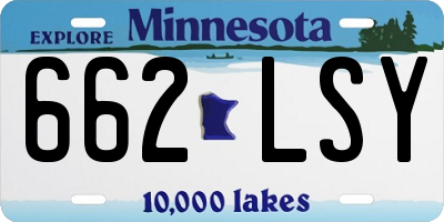 MN license plate 662LSY