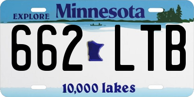 MN license plate 662LTB