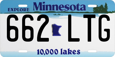 MN license plate 662LTG
