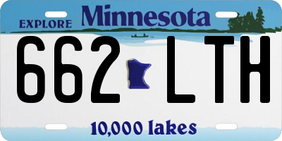 MN license plate 662LTH