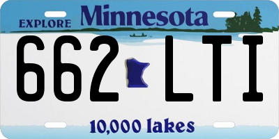 MN license plate 662LTI