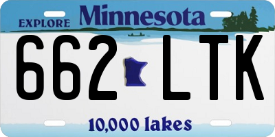 MN license plate 662LTK