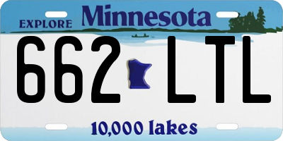MN license plate 662LTL
