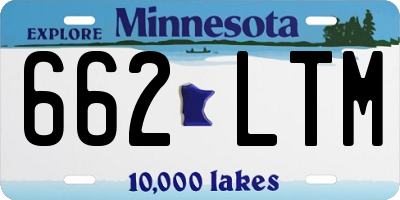 MN license plate 662LTM