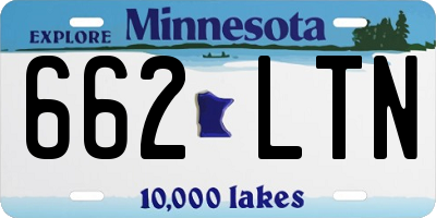 MN license plate 662LTN