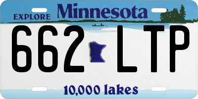 MN license plate 662LTP
