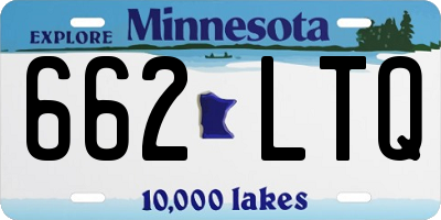 MN license plate 662LTQ