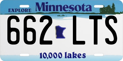 MN license plate 662LTS
