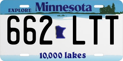 MN license plate 662LTT
