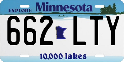 MN license plate 662LTY