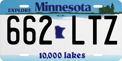 MN license plate 662LTZ