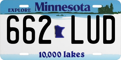 MN license plate 662LUD