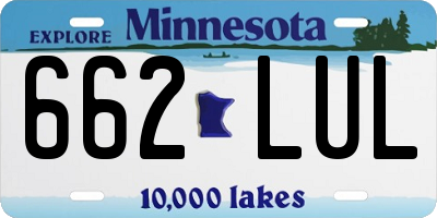 MN license plate 662LUL