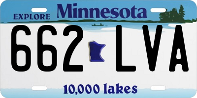 MN license plate 662LVA