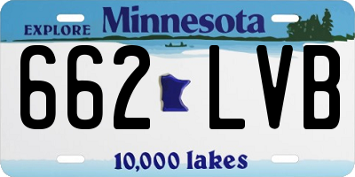 MN license plate 662LVB