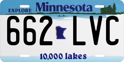 MN license plate 662LVC
