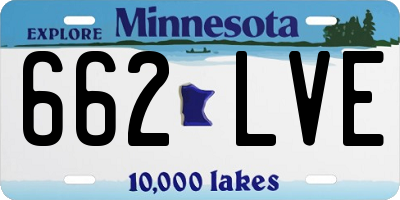 MN license plate 662LVE