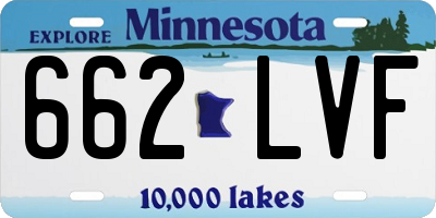 MN license plate 662LVF